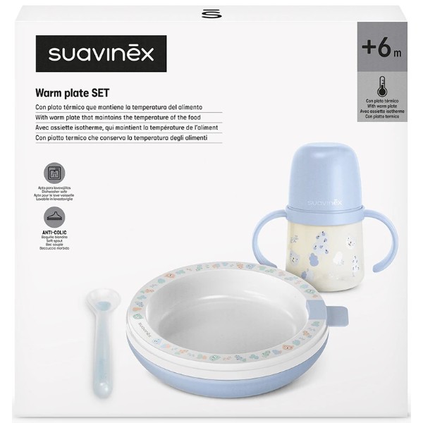 Фото - Набір дитячий 3 пр. Suavinex +6 міс Wild & Free блакитний (309554)